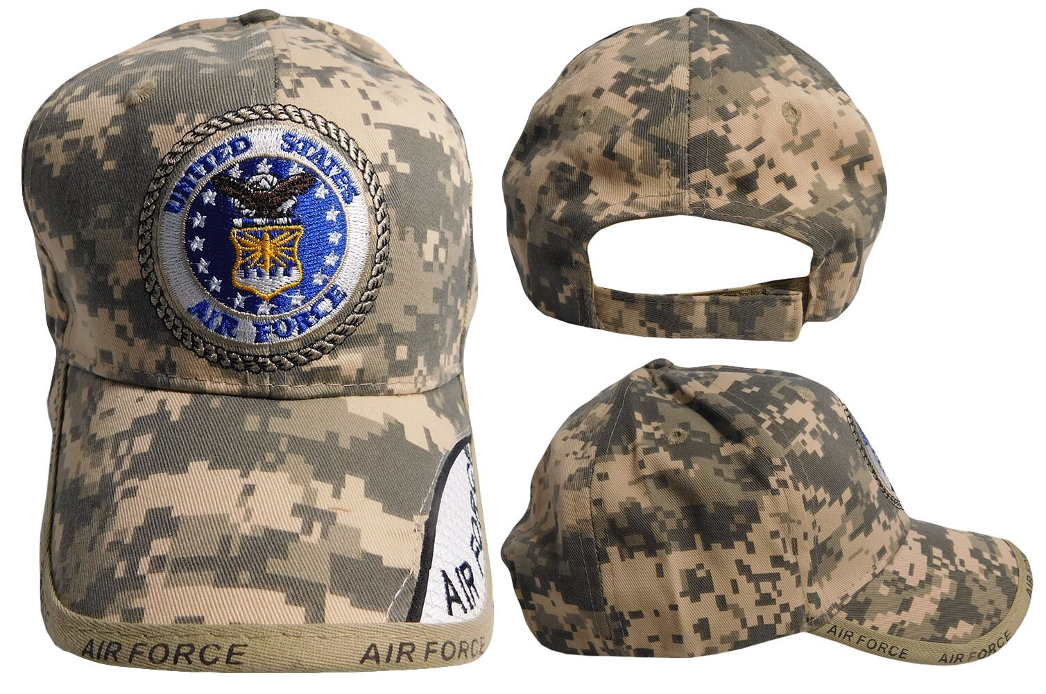 United States Air Force Emblem ACU Digital Camo Adjustable E