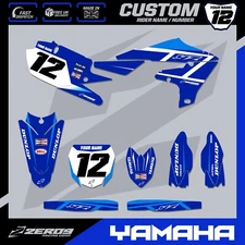 YAMAHA MOTOCROSS GRAPHICS CUSTOM MX GRAPHICS DECAL KIT YZ YZF RIZE BLU