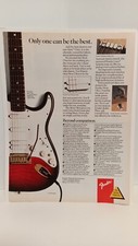 FENDER STARTOCASTER 1990 STRAT ULTRA   11X8- PRINT AD. x4