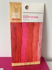 HAND MADE MODERN HEARTSTRINGS CRAFT FLOSS RED  PINK SHADES