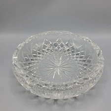 Vintage Large Ceska Lead Crystal Ashtray/Bowl 8"