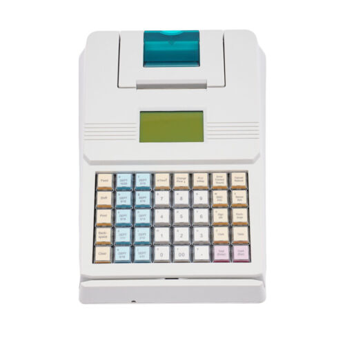 Registratore di cassa elettronico, tastiera rialzata 40 tasti, ECR completo sistema di cassa POS - Foto 3 di 24