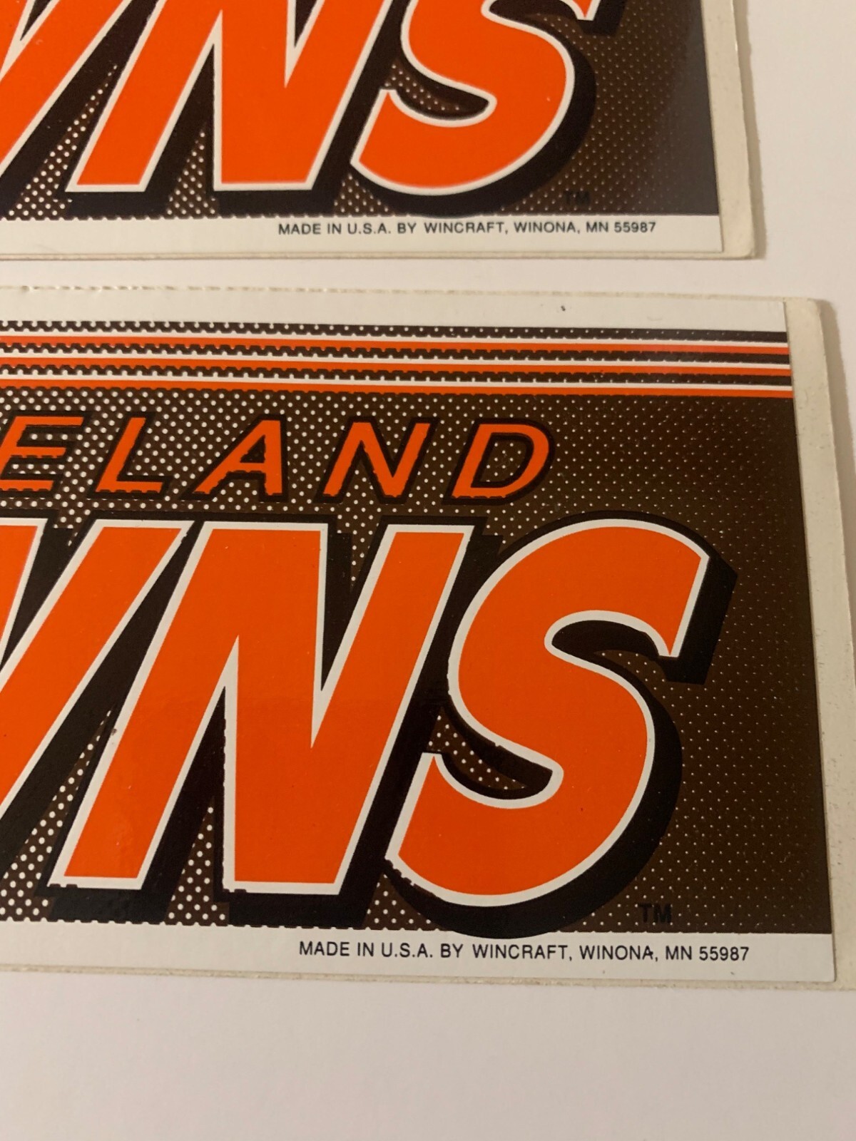 Cleveland Browns NFL WinCraft Bumper Stickers Set Of 5 NOS
