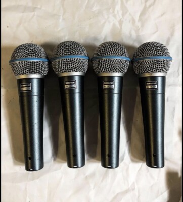 SHURE BETA 58A　① FOUR Shure Beta 58A Supercardioid Dynamic Vocal Microphones | eBay