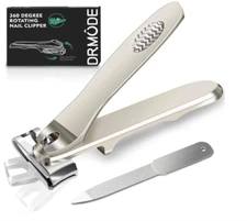 Nail Clippers for Seniors - DRMODE 360 Degree Rotary Toenail Clippers for Senior