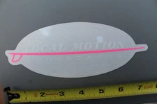 LOCAL MOTION Hawaii Clear Pink White Surfboards 80's LM2 Vintage Surfing STICKER