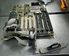 Soyo SY-5VA2 Socket 5 AT Motherboard w/P133 CPU, 64MB Port Cables -READ Desc.