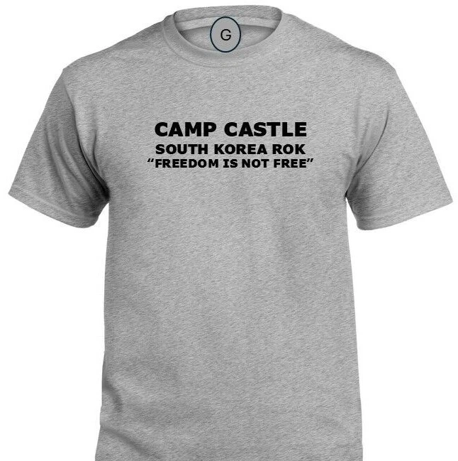 CAMP CASTLE * SOUTH KOREA ROK* FREEDOM* INDIVIDUAL BASE PT SHIRT