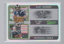 KURT WARBER / MARSHALL FAULK 2021 PANINI CLASSICS PREMIUM EDITION COMBOS #CC-KM
