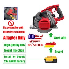 1x Adapter for DEWALT 20V Battery to for Milwaukee M18 System Tool- US STOCK