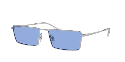 Ray-Ban Sonnenbrille RB3741 Emy  003/80 Silber Blau Mann Frau