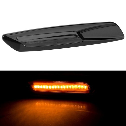 Smoke Amber LED Side Marker Lights For BMW E81 E82 E90 E92 E60 E61 M3 F10 Style - Foto 10 di 18