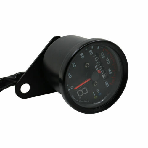 Contachilometri Universale Per Moto Con LED Bicolore - Odometro Meccanico Antiruggine Per Motocicli