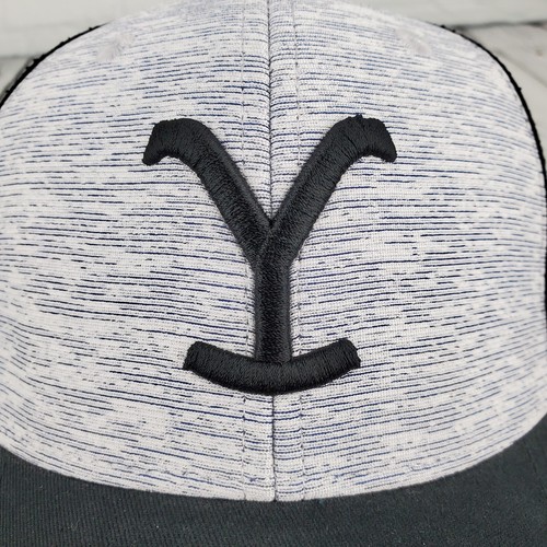Gorra Yellowstone Dutton Ranch Gris Negra Malla Camionero SnapBack Talla Única *NUEVA* - Imagen 5 de 8
