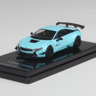 PARA64 1/64 Scale BMW I8 Liberty Walk LB Blue Diecast Car