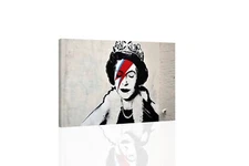 Banksy Queen As Ziggy Stardust - CANVAS OR PRINT WALL ART
