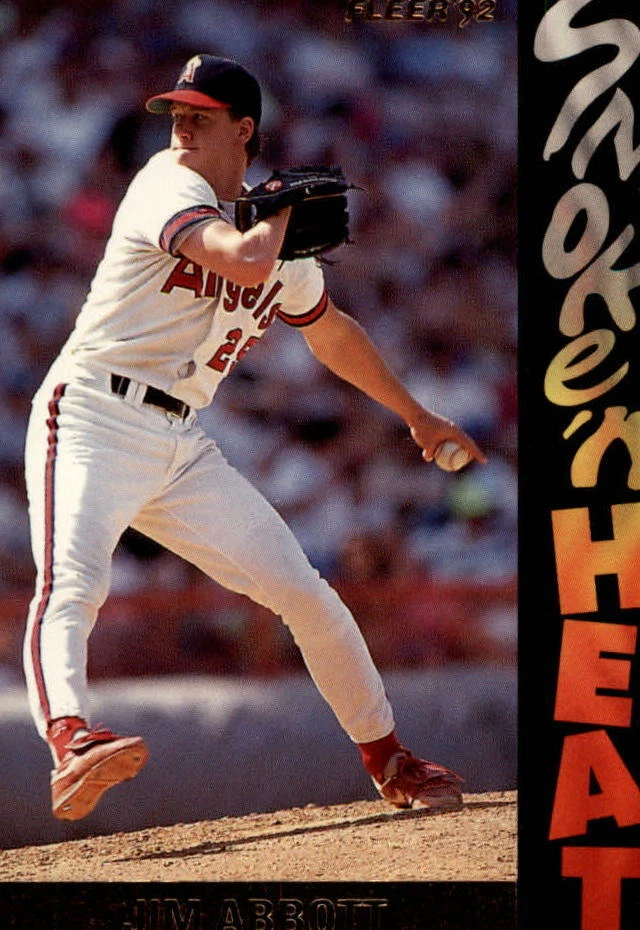 1992 Fleer Smoke u0026#039;n Heat #S12 Jim Abbott - NM-MT | eBay
