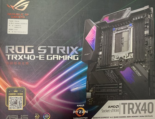 ASUS ROG Strix TRX40-E Gaming AMD Ryzen Threadripper DDR4 ATX MB 396X/3970X - Photo 6/7