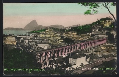 Rio de Janeiro, Acqueducto da Carioca, Ansichtskarte 1926 