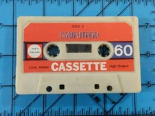 Vintage COMPUTRON Blank Cassette Tape Computer Font Paper Label 1980s