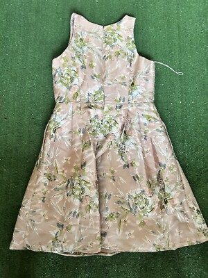 adrianna papell jacquard fit & flare dress Adrianna Papell Plus Size Boat Neck Sleeveless Metallic Jacquard Fit and Flare Midi Dress