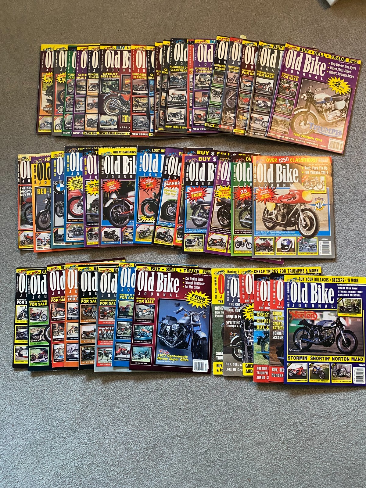Lot Of 45 Old Bike Journal Magazines 1990s eBay