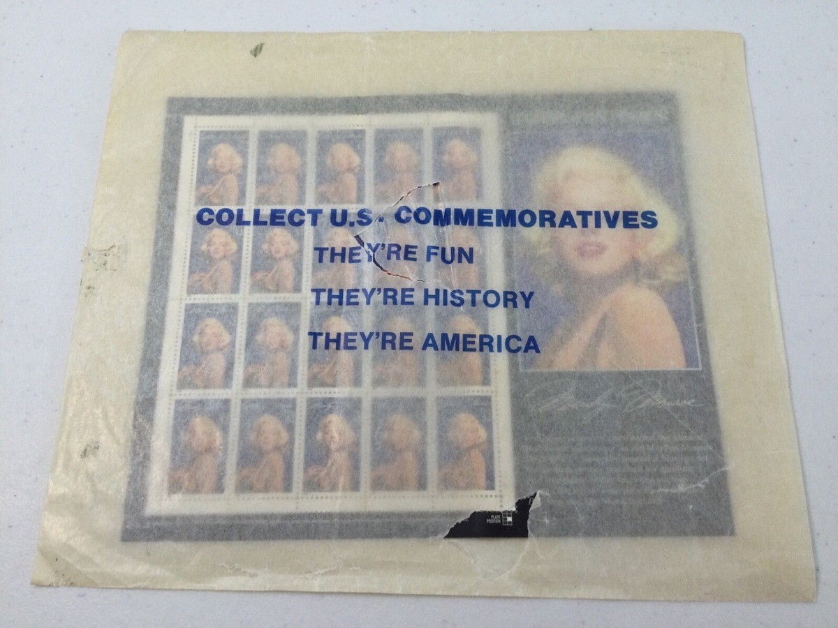 Marilyn Monroe Full Sheet of $0.32 Postage Stamps. x20