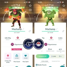 Pokémon Go - Shiny Gigantamax Machamp - Trade or Mini PTC