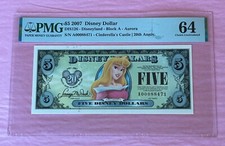2007 $5.00 Aurora CU-64 EPQ PMG DIS#126 Low 3 Digit Serial # A