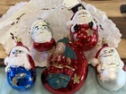 New Glass Columbus Collection Santa Ornament Made in Germany *CHOOSE ONE*