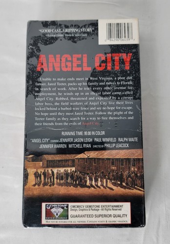 Angel City VHS New Sealed Tape NOS Paul Winfield Jennifer Jason Leigh - Picture 3 of 5