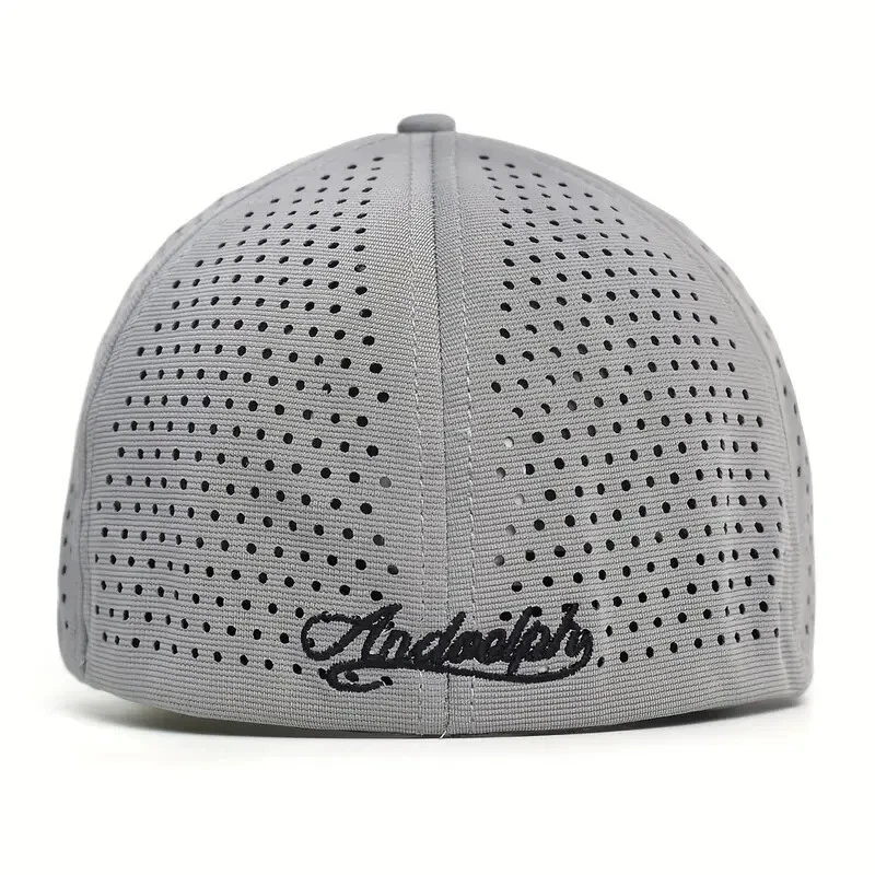 Casquette décontracté à visière courte avec lettres brodées - Photo 3/3