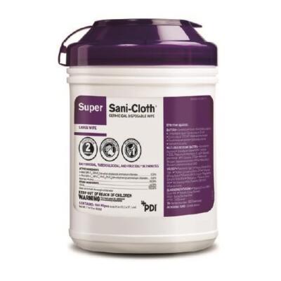 PDI Q55172 Super Sani-Cloth Surface Disinfectant Large Wipes 6''x6.75'' 160/Pk