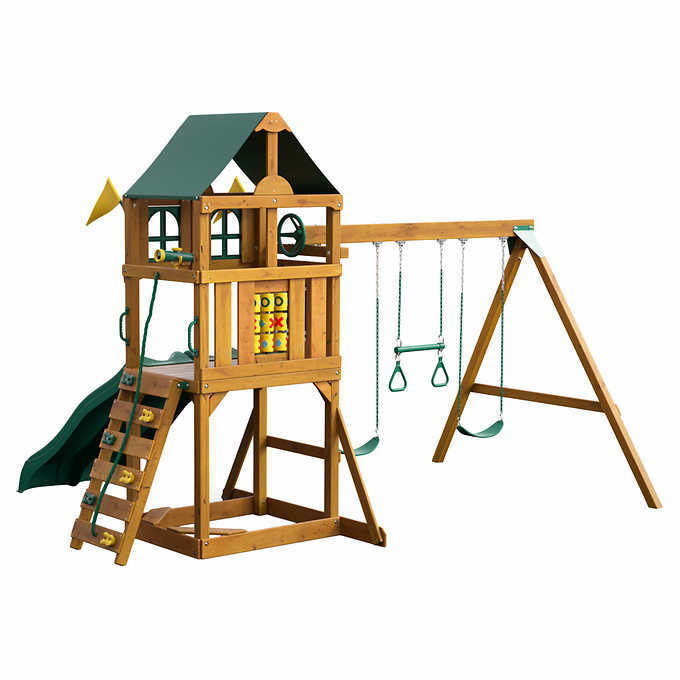 gorilla playsets captains fort residential wood playset
