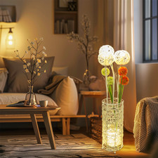 Natur LED Stehlampe Landhaus Wohnzimmer Standleuchte Stehleuchte Deko Modern DHL