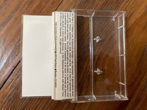 Jiddu Krishnamurti – Truth Is A Pathless Land 1991 Sounds True RE Cassette VG+ - Imagen 4 de 7