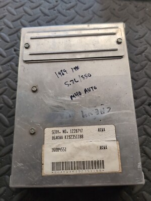 1989 1990 GMC Chevy C/K 5.7L Auto ECM ENGINE CONTROL COMPUTER ECU AKWA 1228747 