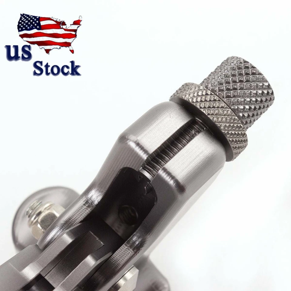 Palanca de embrague CNC 7/8" 22mm Stunt gris para Yamaha Suzuki Honda Kawasaki BMW Foto 4 de 4