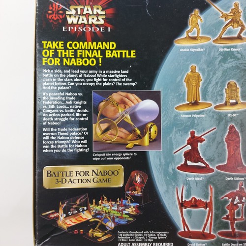 Star Wars Episode I Battle for Naboo 3-D Action Game - 1999 Hasbro Collectible - Picture 3 of 12