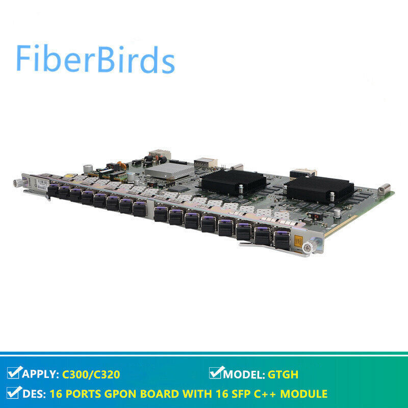 ZTE Card 16 Ports GPON Board GTGH For ZTE C300/C320 OLT ZTE Card 16 Ports GPON Board GTGH For ZTE C300/C320 OLT