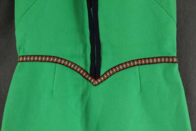 DANISH Clothing Bright Green DANICO MODEL Green Jumper 100% Wool Brocade  Trim | eBay