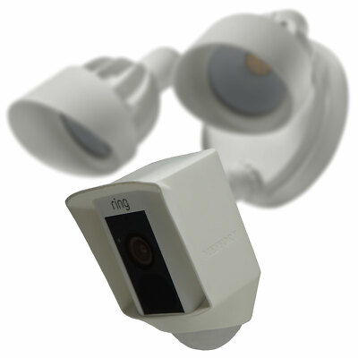 Weatherproof Rain Cover For Ring Outdoor Cam Plus 2025 – ABS Plastic, White, Easy Snap-On