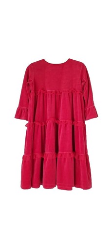hanna andersson red dress Ribbon Red Long Sleeve Shimmer Tulle Dress