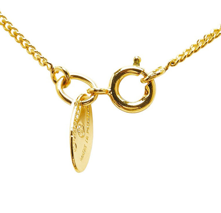 アクセサリー 502 CHANEL CC Logo Rhinestone Pendant Necklace 16