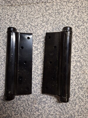 1 Paar Feder Türscharniere einfachwirkend 150 mm schwarz Stanimore Foreign