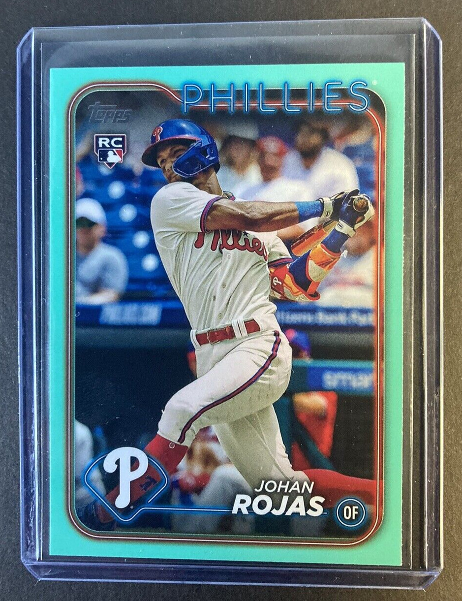 2024 Topps Series 1 Johan Rojas Rookie Aqua Parallel #209