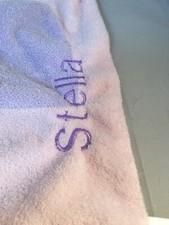 angel dear pink purple unicorn lovey Security Blanket STELLA Embroidery
