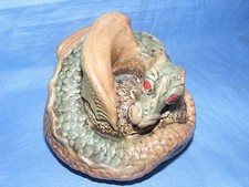 Pendelfin Stoneware Dragon Candlestick  Burnley Rare