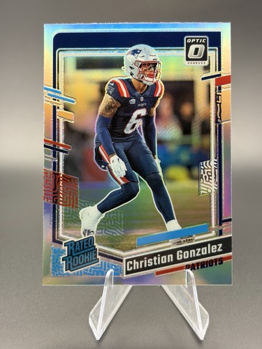 2023 Panini Donruss Optic - Christian Gonzalez #274 Holo Prizm (RC) - Patriots