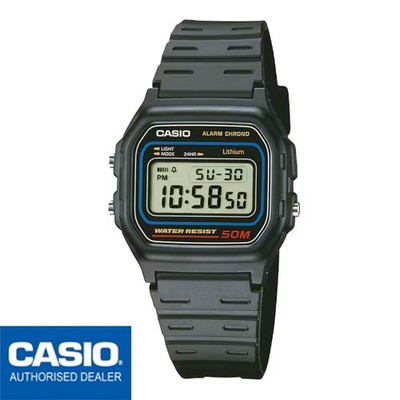 CASIO W-59-1VQES W-59-1 W-59 Original CASIO Collection Men Negro RETRO